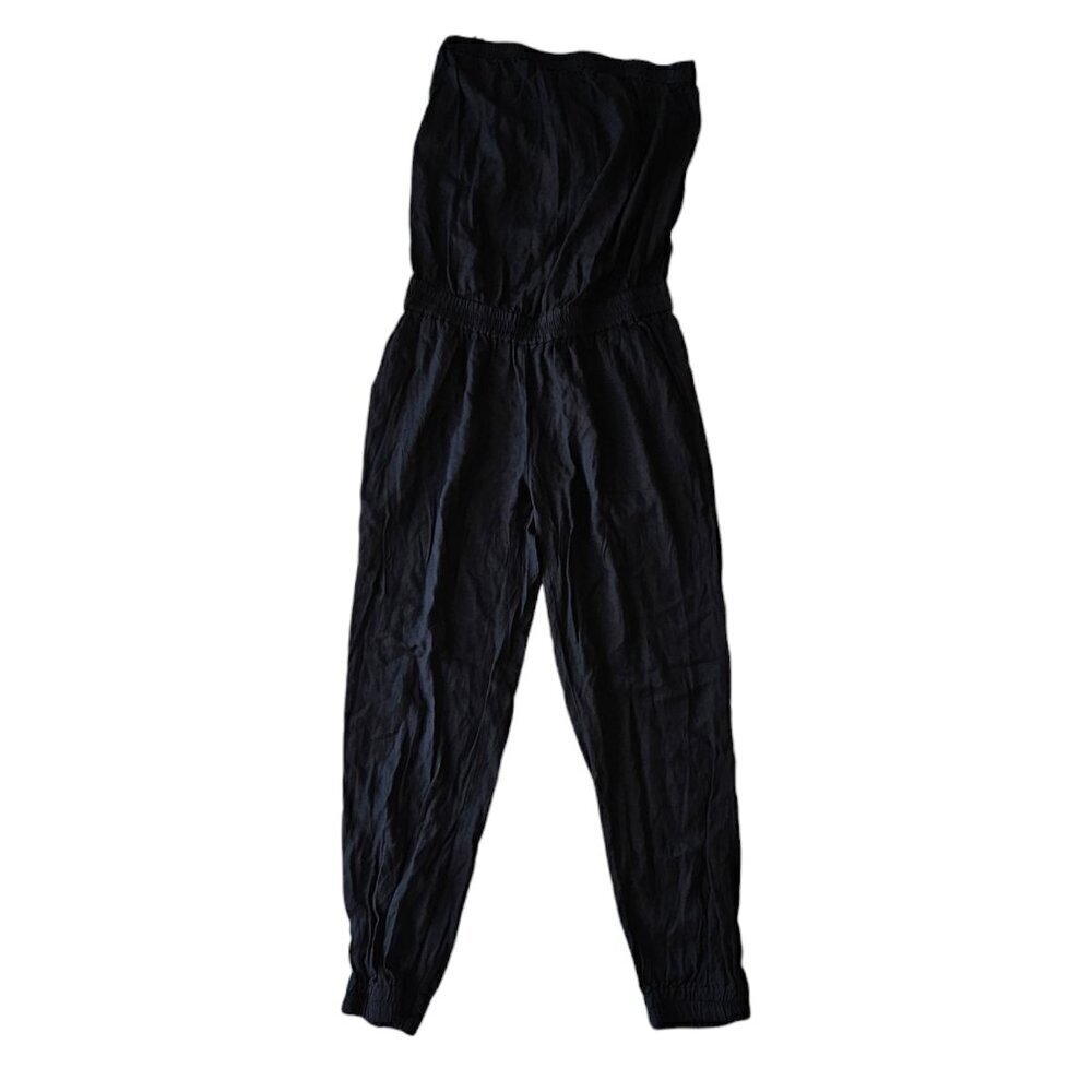Sunday Best Aritzia Tabata Strapless Black Romper Sz XS